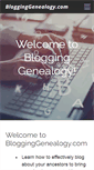Mobile Screenshot of blogginggenealogy.com
