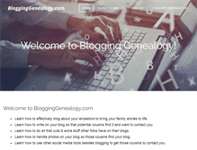 Tablet Screenshot of blogginggenealogy.com